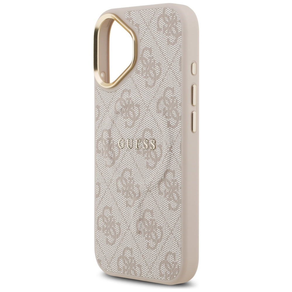 Husa de protectie Guess Hardcase 4G Classic MagSafe (GUHMP17SP4MSEGCP) compatibil cu iPhone 17, Roz