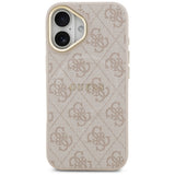 Husa de protectie Guess Hardcase 4G Classic MagSafe (GUHMP17SP4MSEGCP) compatibil cu iPhone 17, Roz