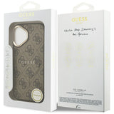 Husa de protectie Guess Hardcase 4G Classic MagSafe (GUHMP17SP4MSEGCW) compatibil cu iPhone 17, Maro
