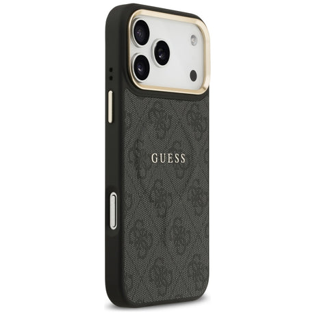 Husa de protectie Guess Hardcase 4G Classic MagSafe (GUHMP17LP4MSEGCK) compatibil cu iPhone 17 Pro, Negru
