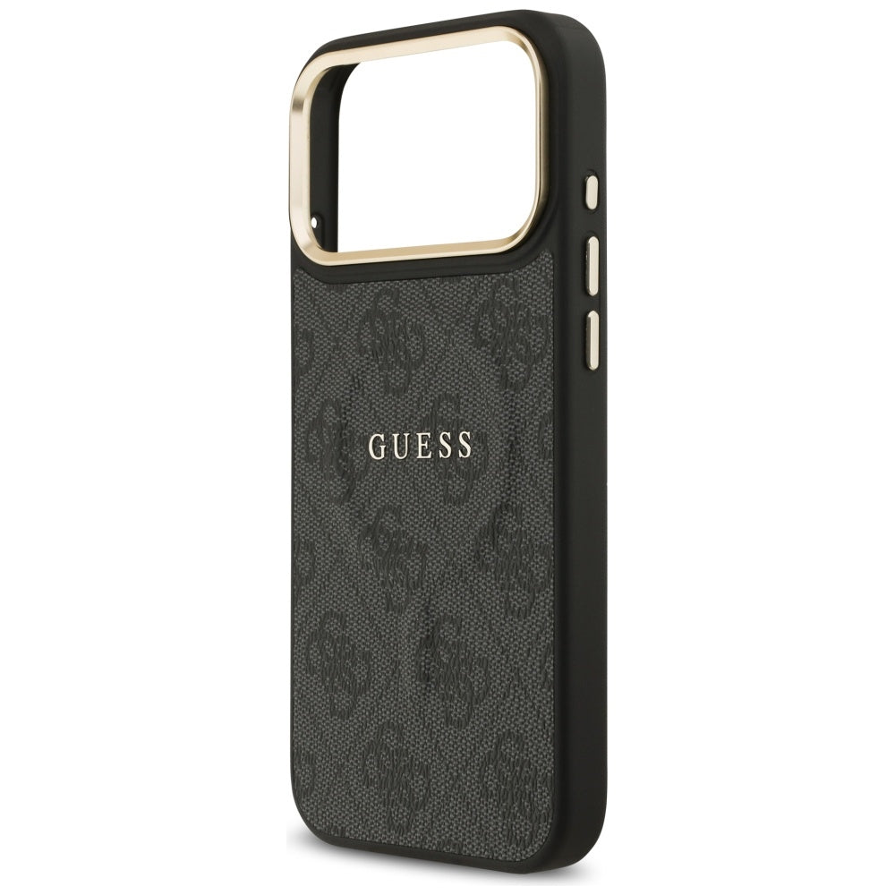 Husa de protectie Guess Hardcase 4G Classic MagSafe (GUHMP17XP4MSEGCK) compatibil cu iPhone 17 Pro Max, Negru