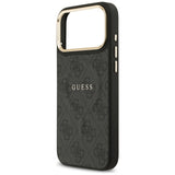 Husa de protectie Guess Hardcase 4G Classic MagSafe (GUHMP17XP4MSEGCK) compatibil cu iPhone 17 Pro Max, Negru