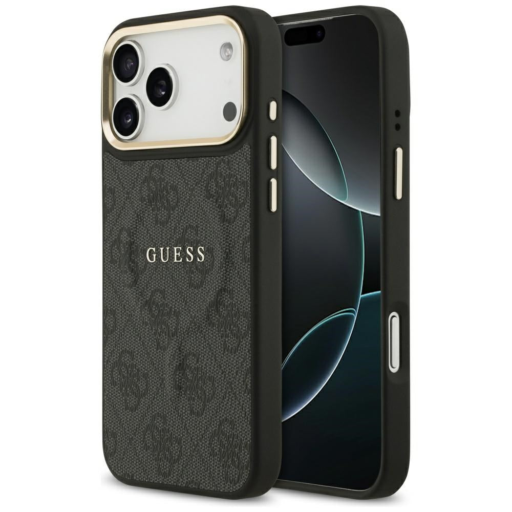 Husa de protectie Guess Hardcase 4G Classic MagSafe (GUHMP17XP4MSEGCK) compatibil cu iPhone 17 Pro Max, Negru