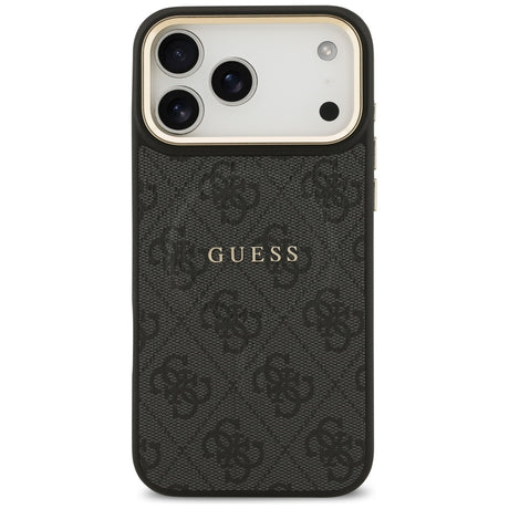 Husa de protectie Guess Hardcase 4G Classic MagSafe (GUHMP17XP4MSEGCK) compatibil cu iPhone 17 Pro Max, Negru