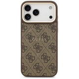 Husa de protectie Guess Hardcase 4G Classic MagSafe (GUHMP17LP4MSEGCW) compatibil cu iPhone 17 Pro, Maro