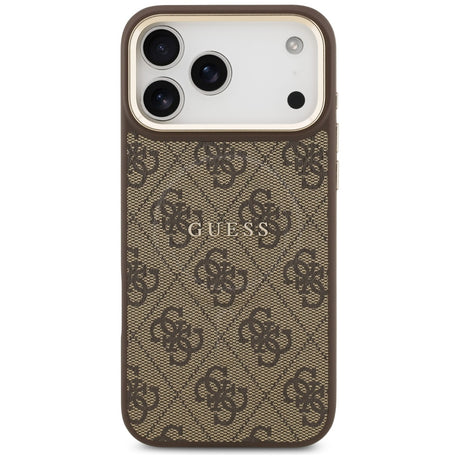 Husa de protectie Guess Hardcase 4G Classic MagSafe (GUHMP17LP4MSEGCW) compatibil cu iPhone 17 Pro, Maro