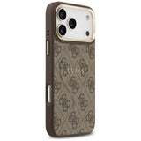 Husa de protectie Guess Hardcase 4G Classic MagSafe (GUHMP17LP4MSEGCW) compatibil cu iPhone 17 Pro, Maro