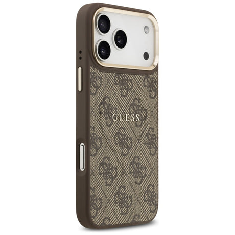 Husa de protectie Guess Hardcase 4G Classic MagSafe (GUHMP17LP4MSEGCW) compatibil cu iPhone 17 Pro, Maro