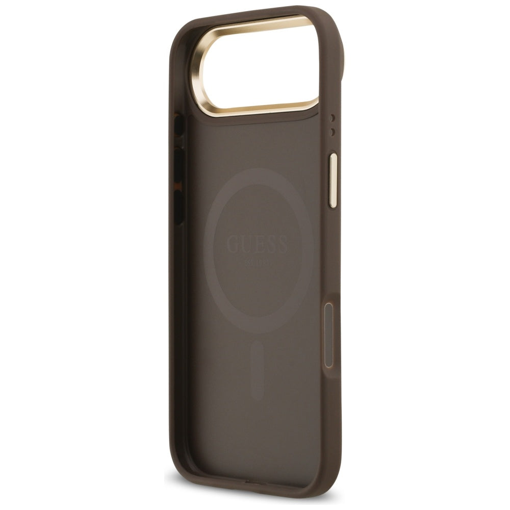 Husa de protectie Guess Hardcase 4G Classic MagSafe (GUHMP17MP4MSEGCW) compatibil cu iPhone 17 Air, Maro