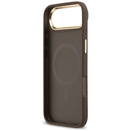 Husa de protectie Guess Hardcase 4G Classic MagSafe (GUHMP17MP4MSEGCW) compatibil cu iPhone 17 Air, Maro