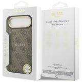 Husa de protectie Guess Hardcase 4G Classic MagSafe (GUHMP17MP4MSEGCW) compatibil cu iPhone 17 Air, Maro