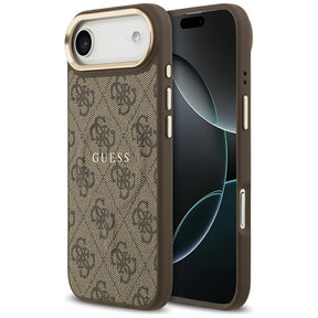 Husa de protectie Guess Hardcase 4G Classic MagSafe (GUHMP17MP4MSEGCW) compatibil cu iPhone 17 Air, Maro