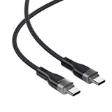 Cablu Acefast (C11-03), Magnetic Winding, Fast Charging, Type-C to Type-C, 60W, 3A, Adjustable Lenght, 1.2m, Negru