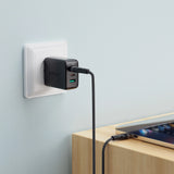 Cablu Acefast (C11-03), Magnetic Winding, Fast Charging, Type-C to Type-C, 60W, 3A, Adjustable Lenght, 1.2m, Negru