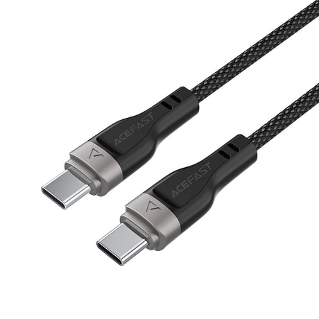 Cablu Acefast (C11-03), Magnetic Winding, Fast Charging, Type-C to Type-C, 60W, 3A, Adjustable Lenght, 1.2m, Negru