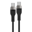 Cablu Acefast (C11-03), Magnetic Winding, Fast Charging, Type-C to Type-C, 60W, 3A, Adjustable Lenght, 1.2m, Negru
