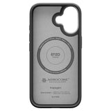 Husa de protectie Spigen Enzo Aramid "T" MagSafe (ACS09989) compatibil cu iPhone 17, Negru / Silver
