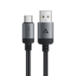 Cablu Acefast (C20-04), USB to Type-C, 3A, Fast Charging, Bend-Resistant, Nylon Braid, 1.2m, Negru