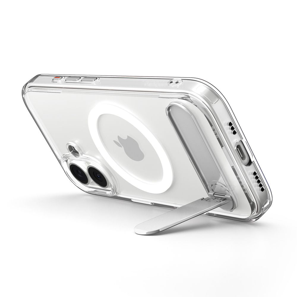 Husa de protectie Spigen Ultra Hybrid S MagSafe (ACS09981) compatibil cu iPhone 17, Transparent /White