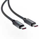 Cablu Acefast (C19-03), Type-C to Type-C, Fast Charging, 60W, 3A, Bend-Resistant, Nylon Braid, 1.2m, Negru