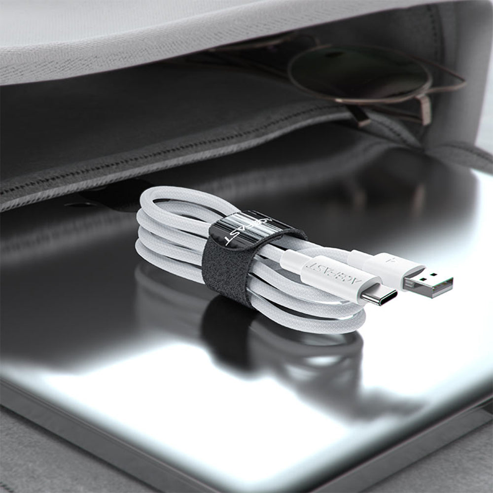 Cablu Acefast (C18-04), USB to Type-C, Fast Charging, 3A, Bend-Resistant, Nylon Braid, 1.2m, Alb