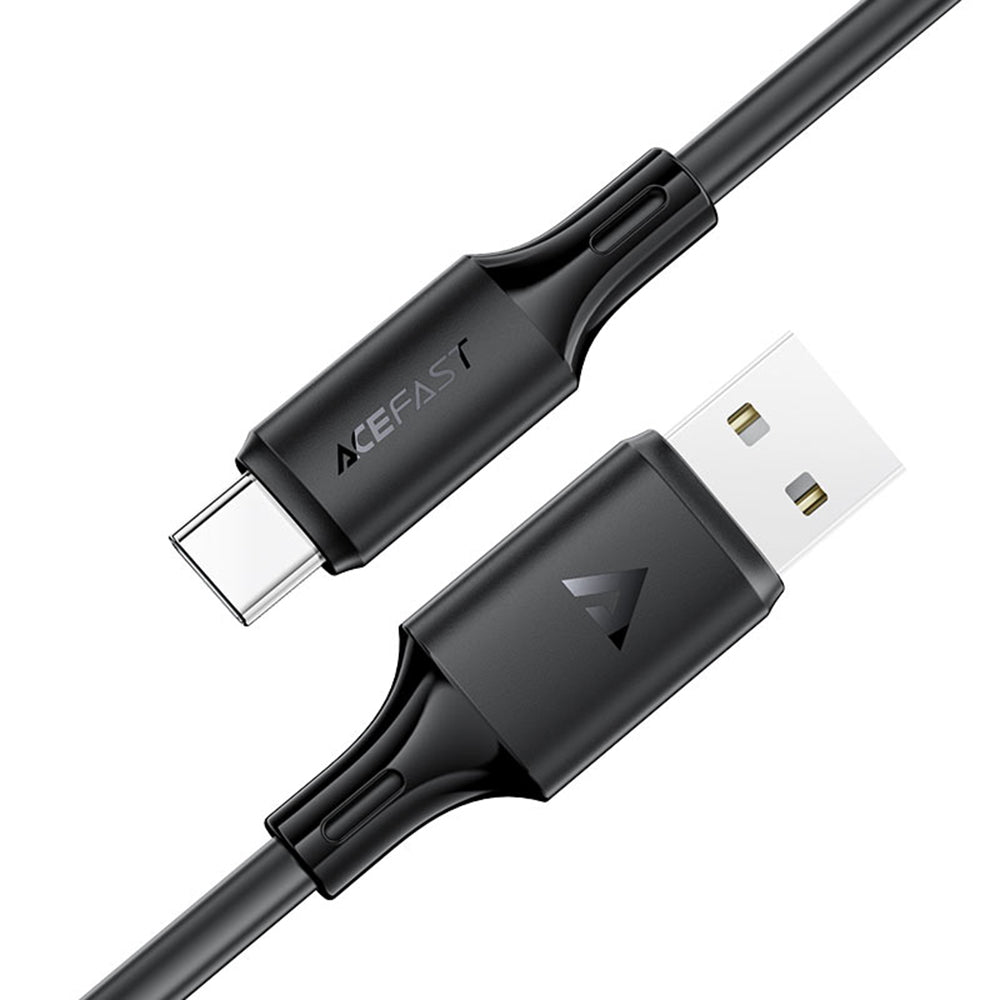 Cablu Acefast (C17-04), USB-C, 3A, 1.2m, Negru