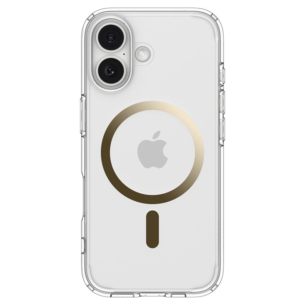 Husa de protectie Spigen Ultra Hybrid MagSafe (ACS10382) compatibil cu iPhone 17, Transparent /Gold