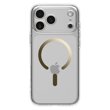 Husa de protectie Spigen Ultra Hybrid MagSafe (ACS10348) compatibil cu iPhone 17 Pro, Transparent /Gold