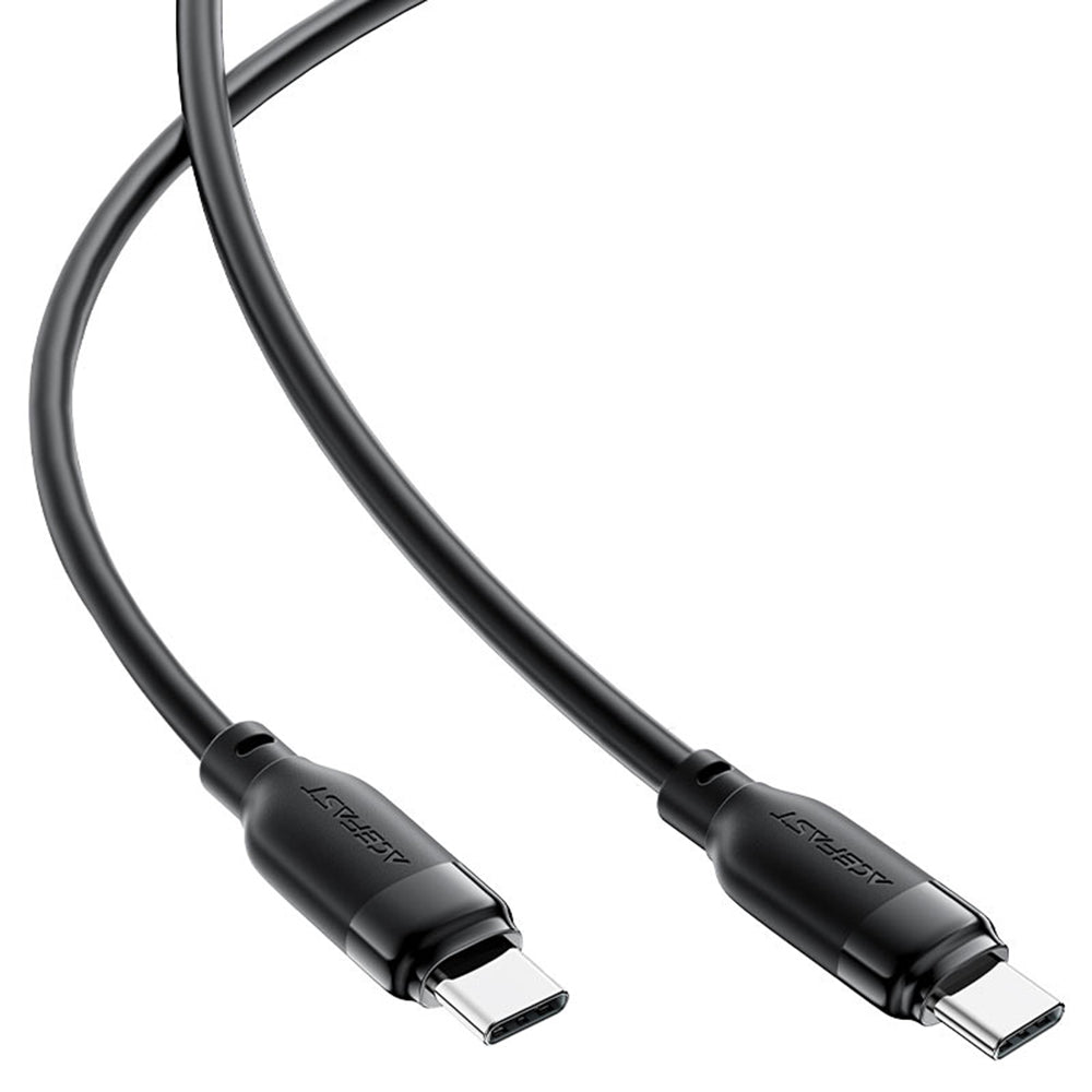 Cablu Acefast (C16-03), Fast Charging, Type-C to Type-C, 60W, 3A, Bend-Resistant, 1.2m, Negru