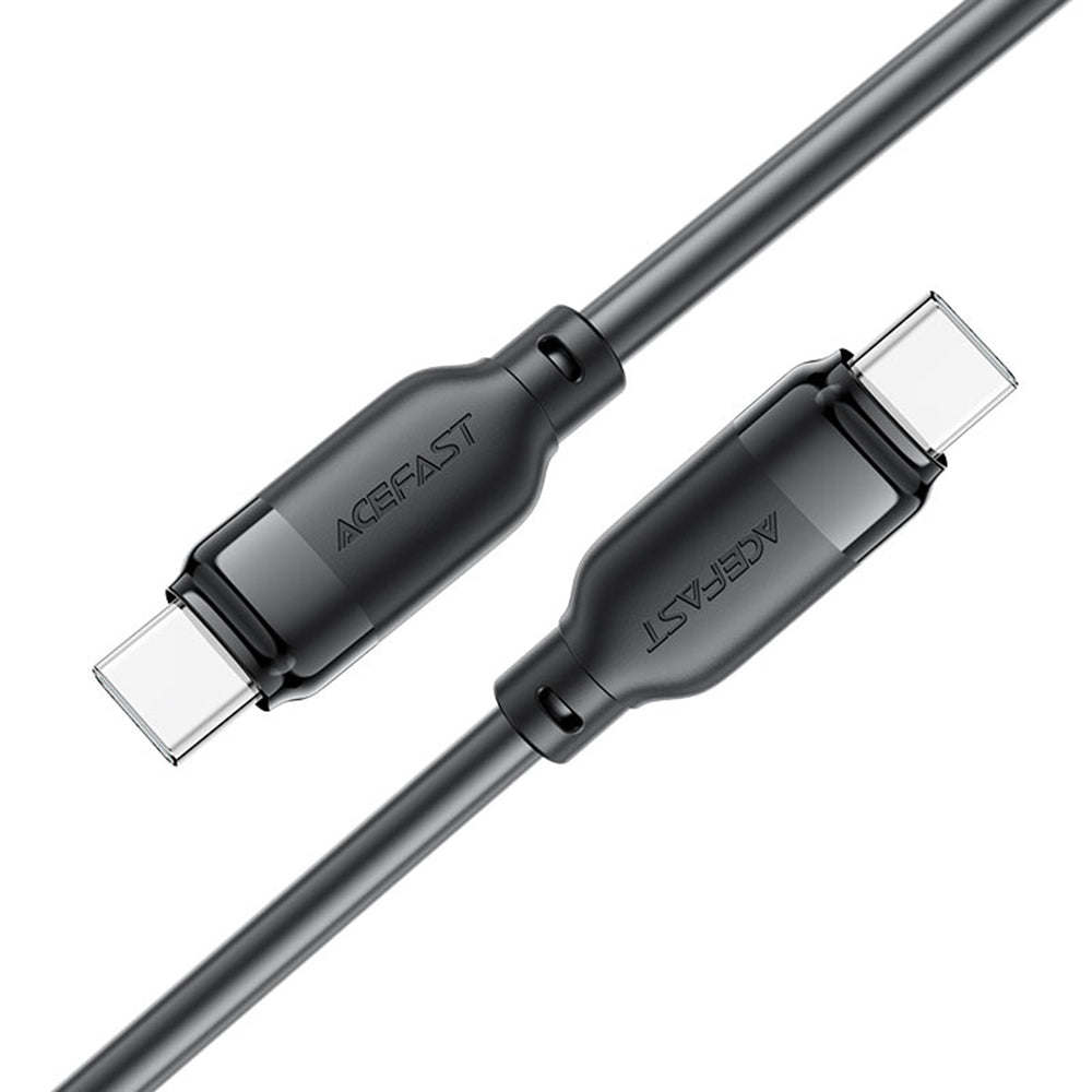 Cablu Acefast (C16-03), Fast Charging, Type-C to Type-C, 60W, 3A, Bend-Resistant, 1.2m, Negru