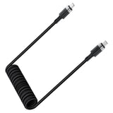 Cablu Acefast (C14-03), Fast Charging, Type-C to Type-C, Spring Design, 60W, 3A, Bend-Resistant, 1.2m, Negru