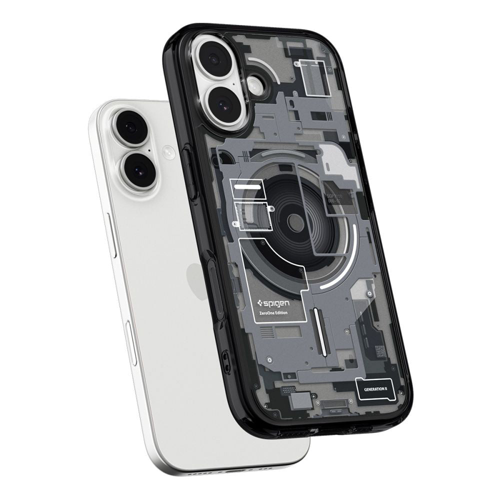 Husa de protectie Spigen Ultra Hybrid Zero One MagSafe (ACS10387) compatibil cu iPhone 17, Negru