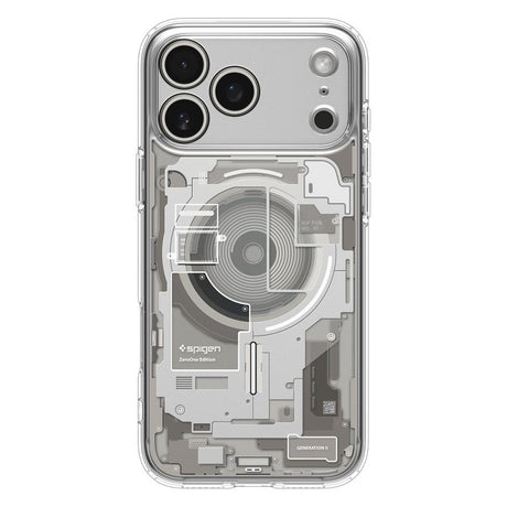 Husa de protectie Spigen Ultra Hybrid Zero One MagSafe (ACS10288) compatibil cu iPhone 17 Pro Max, Titanium Natural