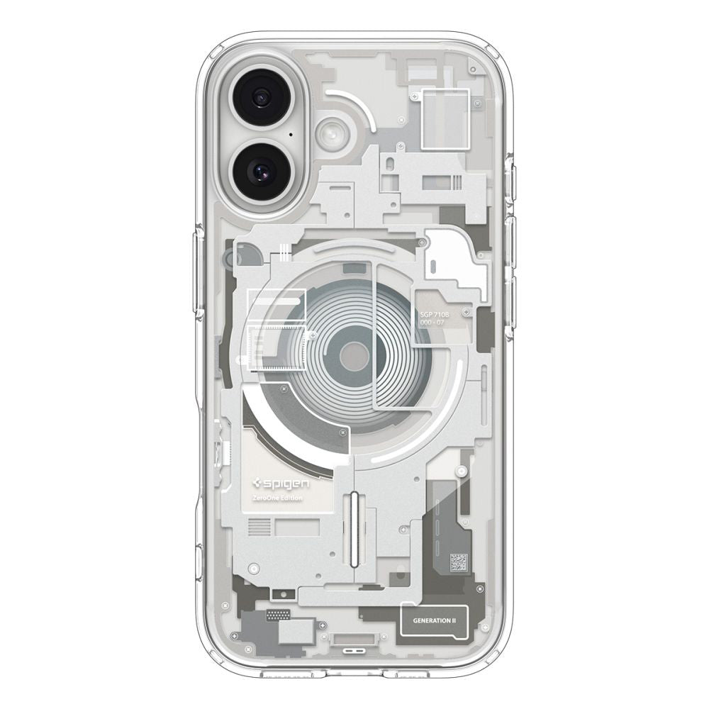 Husa de protectie Spigen Ultra Hybrid Zero One MagSafe (ACS10386) compatibil cu iPhone 17, Titanium Natural