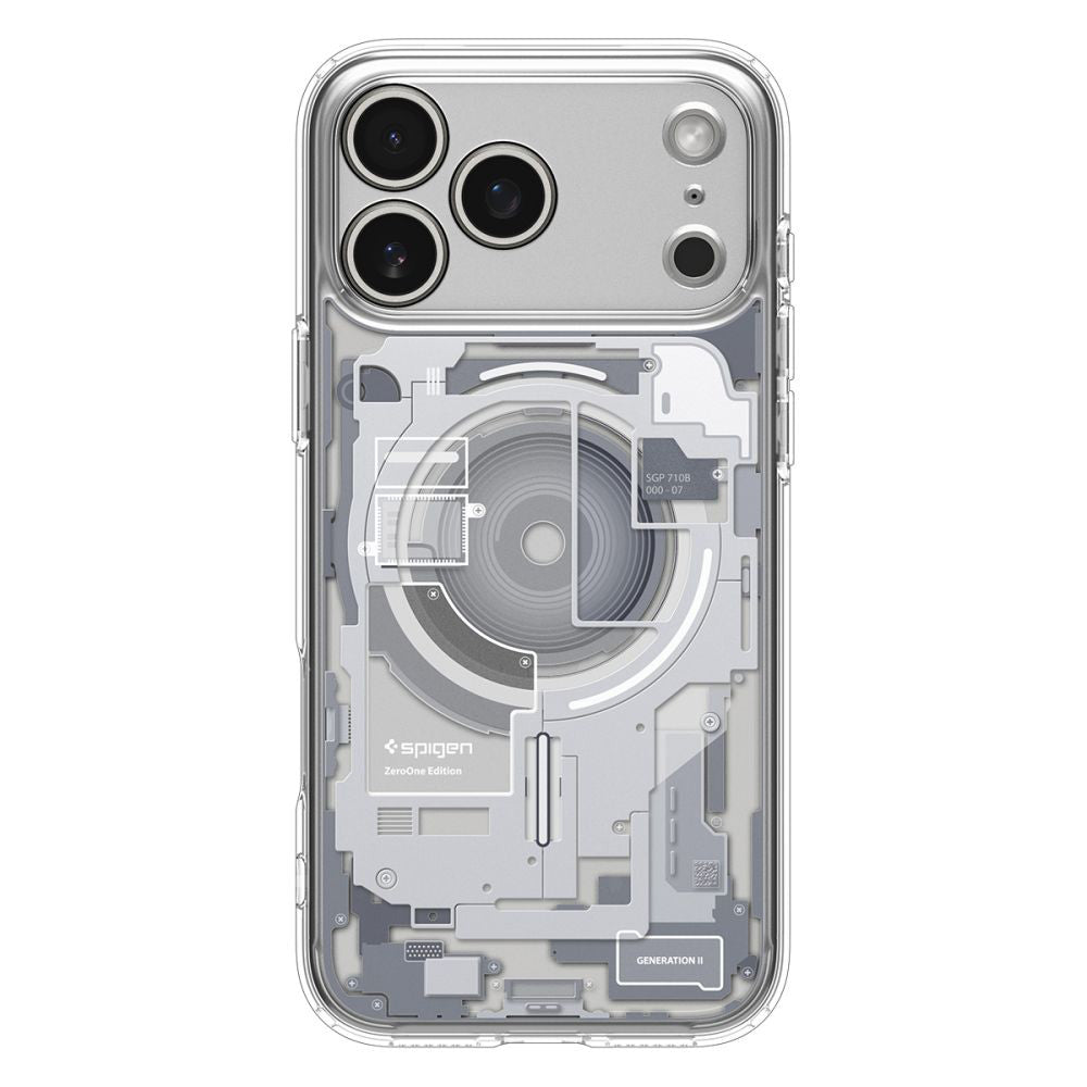 Husa de protectie Spigen Ultra Hybrid Zero One MagSafe (ACS10287) compatibil cu iPhone 17 Pro Max, Alb