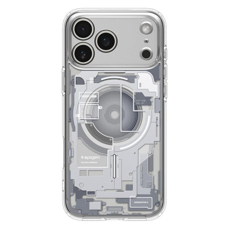 Husa de protectie Spigen Ultra Hybrid Zero One MagSafe (ACS10287) compatibil cu iPhone 17 Pro Max, Alb