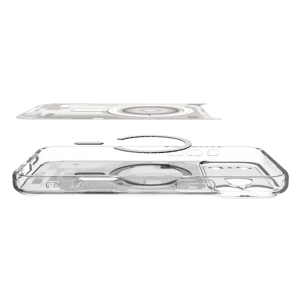 Husa de protectie Spigen Ultra Hybrid Zero One MagSafe (ACS10287) compatibil cu iPhone 17 Pro Max, Alb