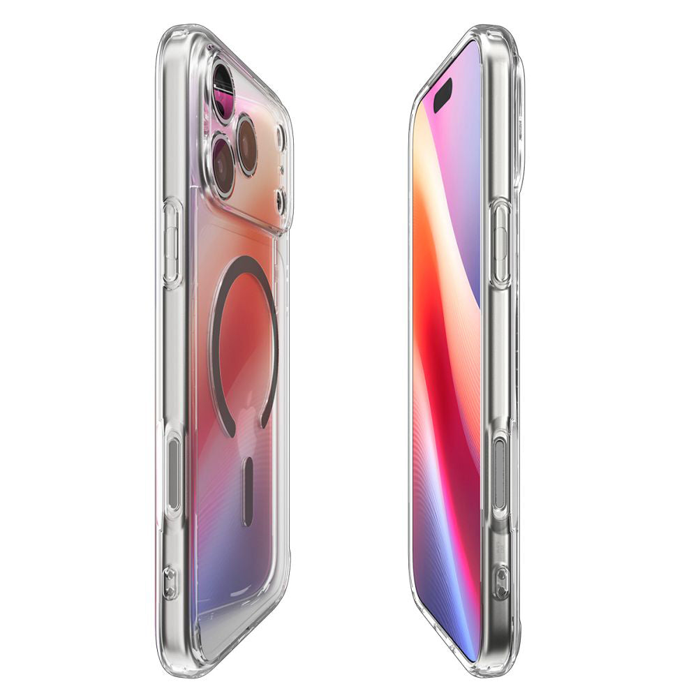 Husa de protectie Spigen Ultra Hybrid MagSafe (ACS10283) compatibil cu iPhone 17 Pro Max, Transparent /Graphite
