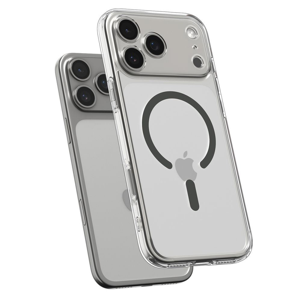 Husa de protectie Spigen Ultra Hybrid MagSafe (ACS10283) compatibil cu iPhone 17 Pro Max, Transparent /Graphite