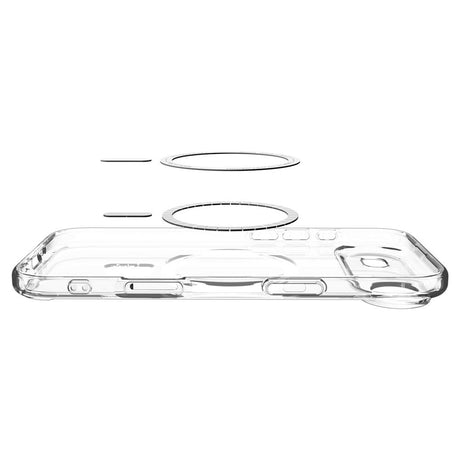 Husa de protectie Spigen Ultra Hybrid MagSafe (ACS10313) compatibil cu iPhone 17 Air, Transparent /White