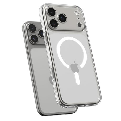 Husa de protectie Spigen Ultra Hybrid MagSafe (ACS10282) compatibil cu iPhone 17 Pro Max, Transparent /White