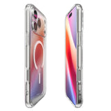 Spigen Husa de protectie Spigen Ultra Hybrid MagSafe (ACS10346) compatibil cu iPhone 17 Pro, Transparent /White – imagin