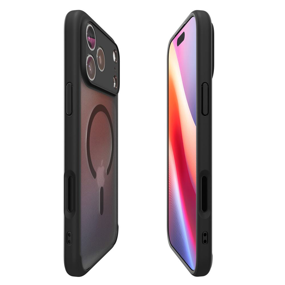 Husa de protectie Spigen Ultra Hybrid MagSafe (ACS10285) compatibil cu iPhone 17 Pro Max, Frost Black