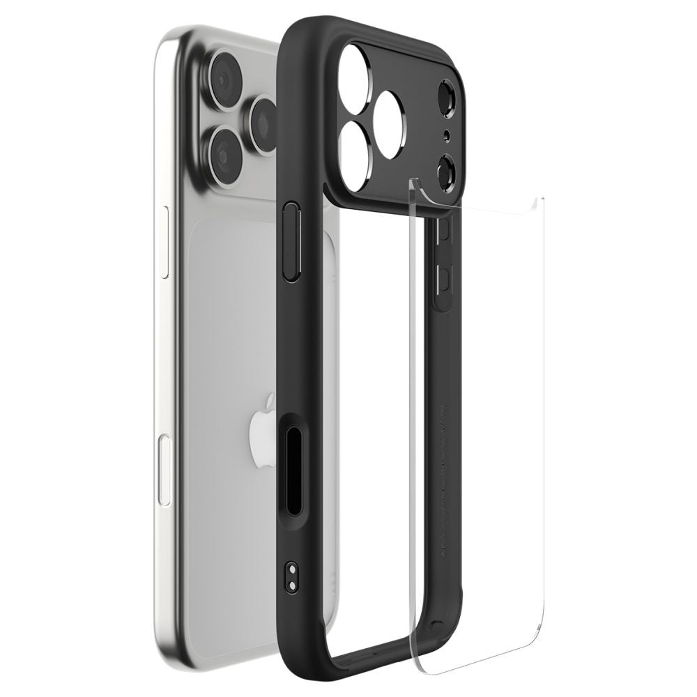Husa de protectie Spigen Ultra Hybrid (ACS10279) compatibil cu iPhone 17 Pro Max, Negru Mat