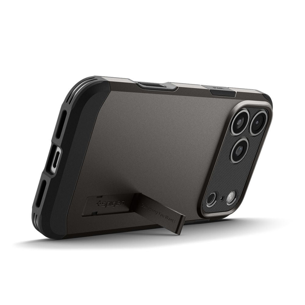 Husa de protectie Spigen Tough Armor "T" MagSafe (ACS10298) compatibil cu iPhone 17 Pro Max, Gunmetal