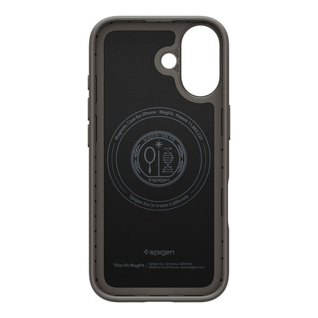 Husa de protectie Spigen Thin Fit MagSafe (ACS10375) compatibil cu iPhone 17, Gunmetal