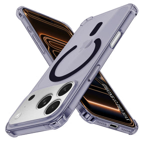 Husa de protectie Techsuit Shockproof Clear Silicone MagSafe compatibil cu iPhone 17 Pro Max, Negru Fumuriu