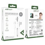 Casti Acefast L3, USB-C, Microfon, Alb