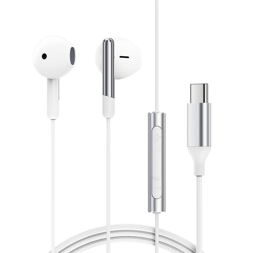 Casti Acefast L3, USB-C, Microfon, Alb
