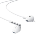Casti Acefast L3, USB-C, Microfon, Alb